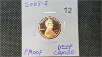 2003s DCAM Proof Lincoln Head Cent lb7012