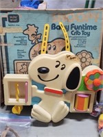 Snoopy Baby Funtime Crib Toy W/Box