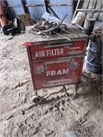 Metal Air Filter Fram Cabinet on Wheels