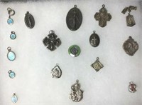 Antique Sterling Religious Lot (17 pcs)