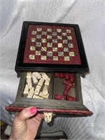 Small Chess Board with Drawer