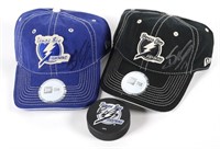 TAMPA BAY LIGHTNING SIGNED HATS & PUCK