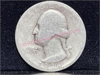 1936 Washington Silver Quarter (90% silver)