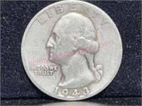 1943 Washington Silver Quarter (90% silver)