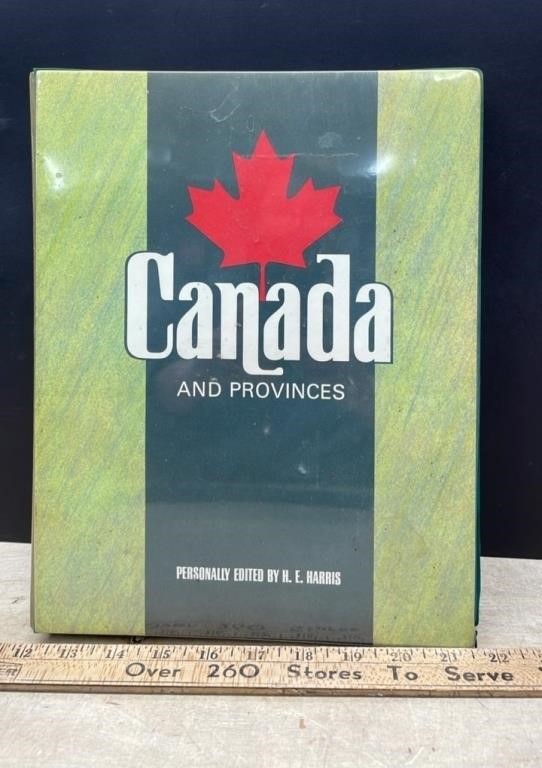 Part Filled Stamp Collector Album - Canada and