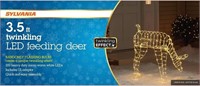 SYLVANIA 3.5' Twinkling LED Feeding Deer