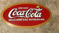 1990s store display Coca Cola sign 28x15.5