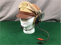 WW2 Officer’s Army Air Force Crusher W/Headset