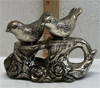 2 Birds on a Branch Salt & Pepper Shakers -Pewter?