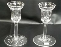 Pair Of Vintage Waterford Crystal Candle Holders