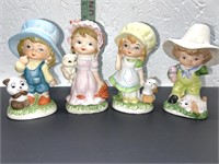 Lot of 4 Vintage Porcelain Figurines