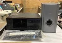 Pioneer CDFile PD-908, subwoofer, & organizer