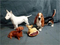 Collectable Beswick Dog Figurines Measure From