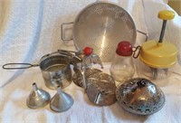 Choppers, steam tray, colander, nut grinder