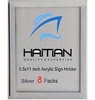 8 Pack of HAITIAN Acrylic Magnetic Sign