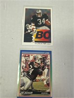 two card Bo Jackson lot