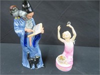 ROYAL DOULTON FIGURE & ROYAL WORCESTER FIGURE