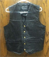 Navarre Leather Co. Vest Size Medium