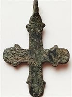 Medieval 11th-14th A.D. Cross pendant 48mm