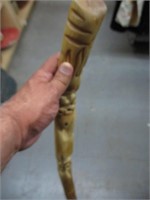 Hand Carved Wooden Walking Stick