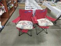 Pair Of Red Folding Chairs