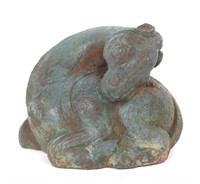 Adorable Archaic Style Chinese Bronze Cast Horse