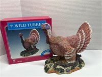 7" Poly Stone Wild Turkey Figurine