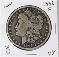 1892 O MORGAN DOLLAR  VG    KEY