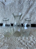(3) Assorted Glass Bottles