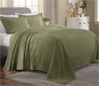 *King Size Lightweight Quilt Set, Green *NEW*