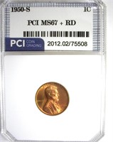 1950-S Cent MS67+ RD LISTS $1300