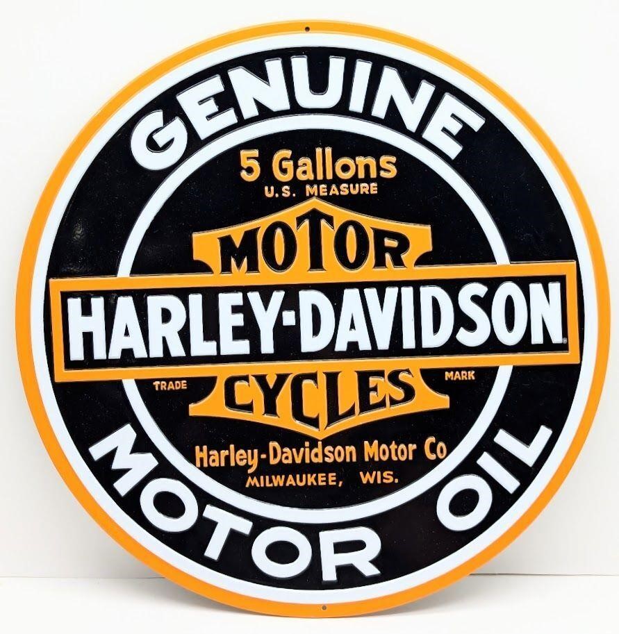 Harley-Davidson Motor Oil Metal Sign Modern