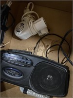 Blow dryer, dvd players, radio/ cassette player