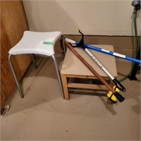 G307 Two stools Cane Pickers