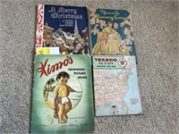 Vintage Books: Hawaiin Pics, Texaco Map, Song Book