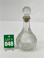 Press Glass Liquor Decanter