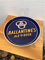 Vintage 12" Ballantine's Ale Beer Metal Tray