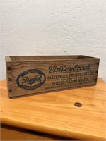 Vintage Wooden Valleybrook Cheese Box Crate