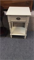 White square side table