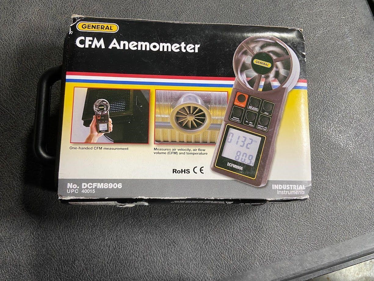 General CFM Anemometer DCFM8906