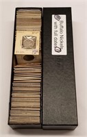 Single Row Box w/73 Buffalo Nickels (F.D.)