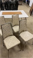Vintage table and chairs, couple small tears