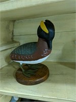 Carved Horned Grebe By R. Anderson 1988