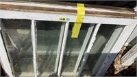 Vintage single pane 4 panel windows, only, 2 in