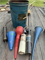 Torches, Funnel , Bucket & More