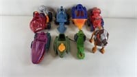8pc 1980s Masters Of The Universe Vehicles
