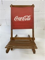 Vintage Wooden Coca-Cola 2 Pc Beach Seat