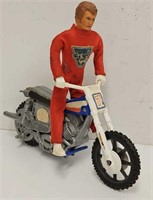 1970's Ideal Evel Knievel Figure & Bike