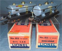 2 Different Boxed Lionel 815 Tank Cars