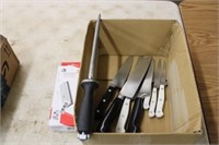Set of knives w/steel